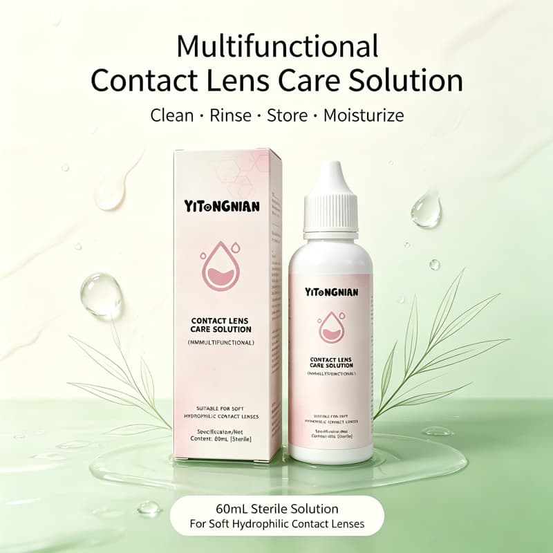 Factory Direct Contact Lens Care Solution Soft Lens Cleaner Storage Solution Customized