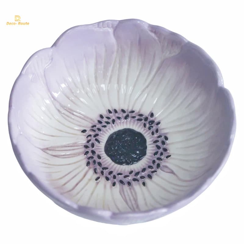 Lightweight Ceramic Spring Bowl with Stackable Design for Space Saving