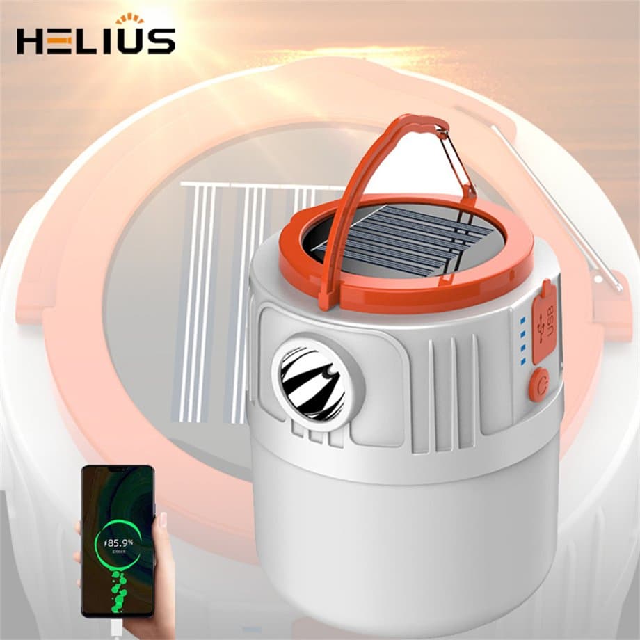 Solor LED Bulb Outdoor Tungsten Lamp Type-C USB Charging Built-in Lithium Battery LED Camping Light