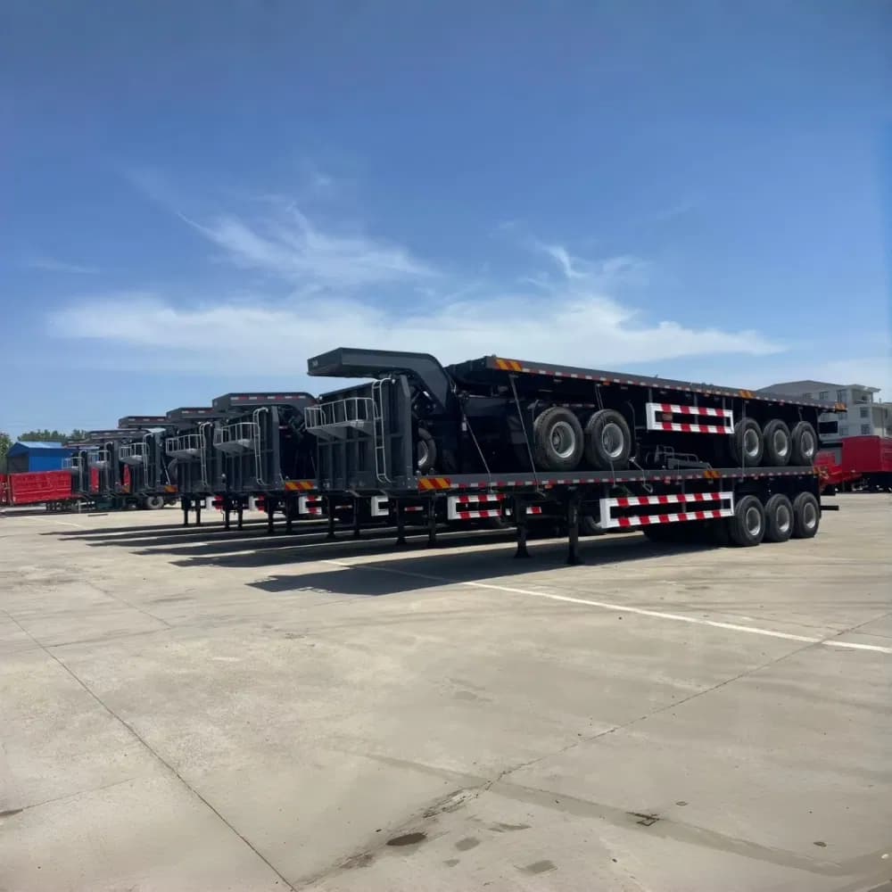 Heavy-Duty Multi-Axle Low-Bed Semi-Trailer for Transporting Oversized Loads