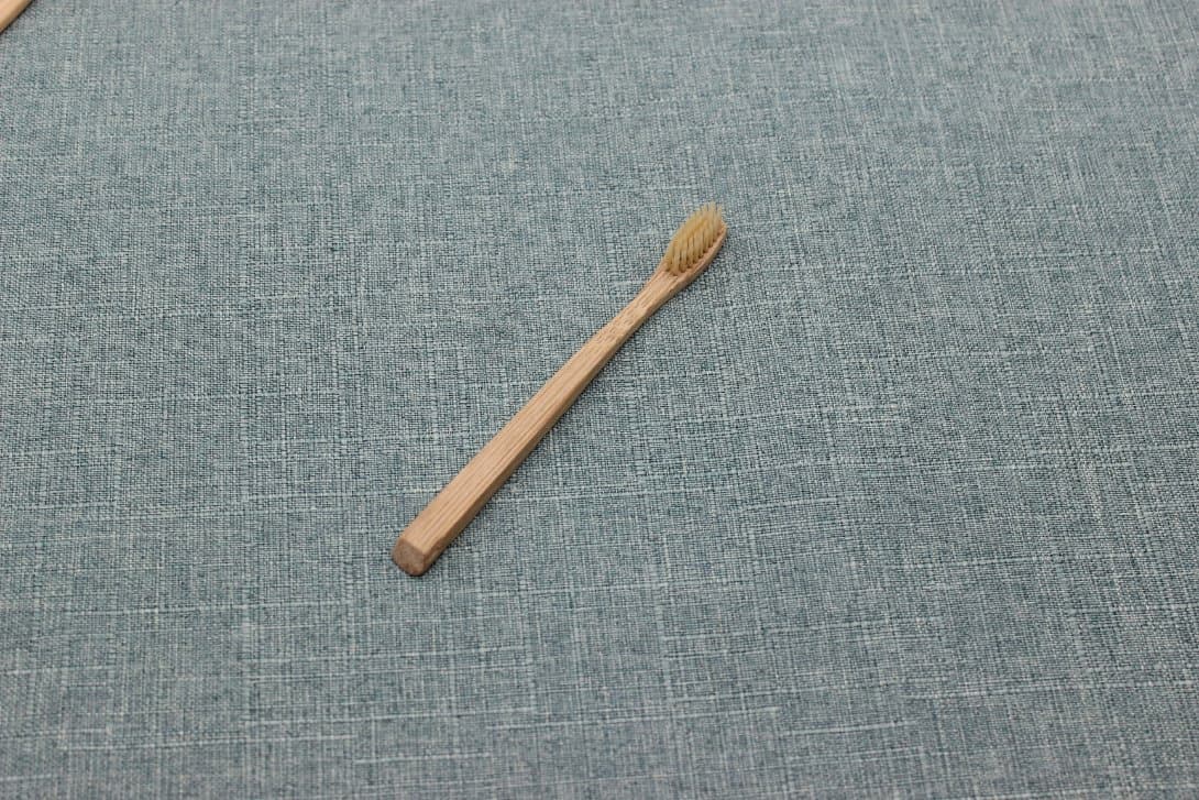 Stylish Round Bamboo Toothbrush with Personalized Printing Options
