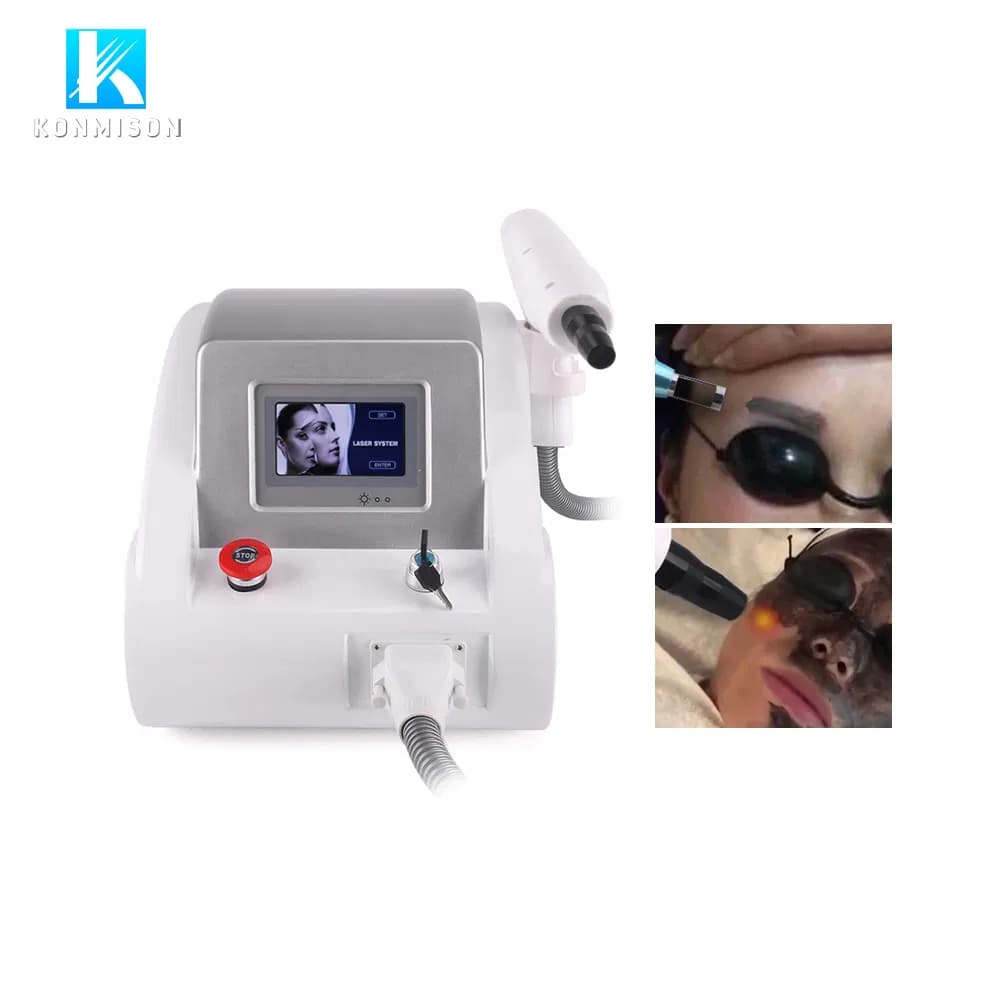 Safe Nonsurgical 1064 / 532 /1320 Laser Equipment Q-Switched ND YAG Laser Tattoo Machine for Skin Resurfacing and Pigmentation Removal