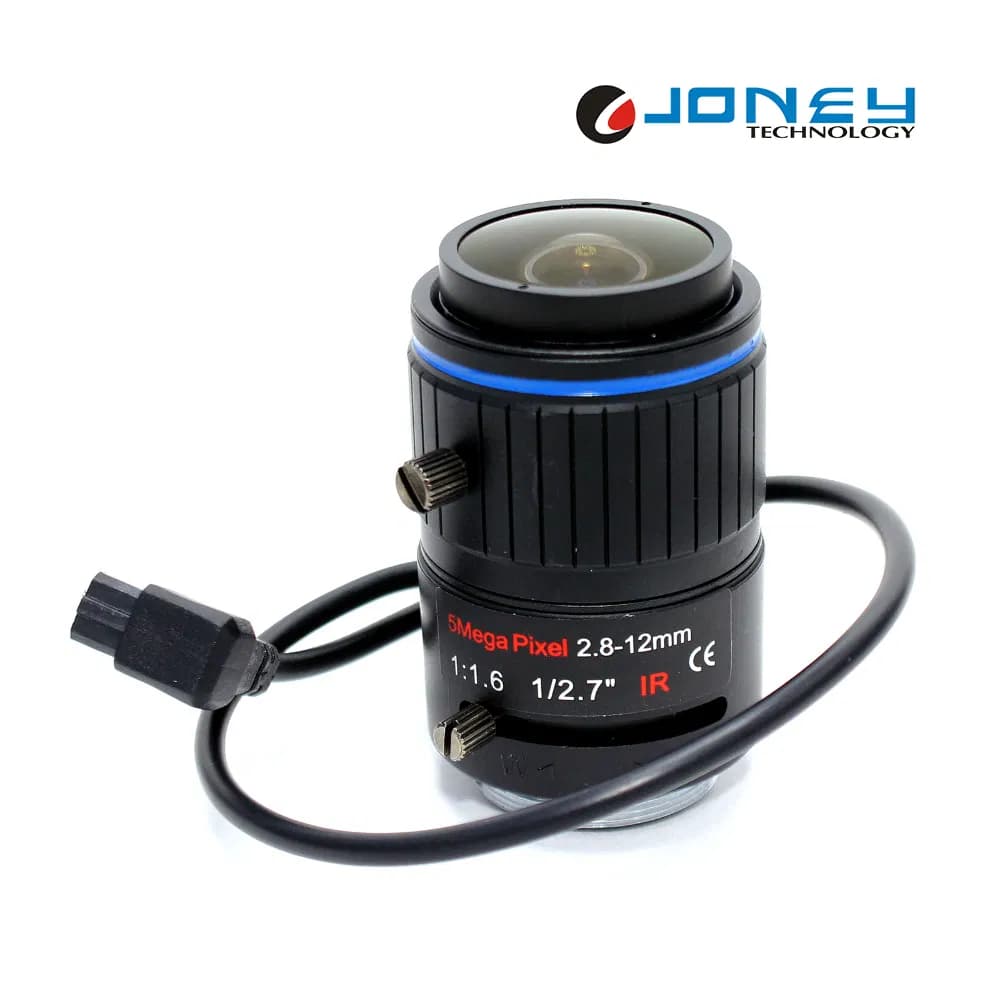 Security CCTV Camera Auto Iris Lens with 2.8-12mm CS Mount Lens 5MP F1.6 1/2.7" Focal CCTV Camera Lens