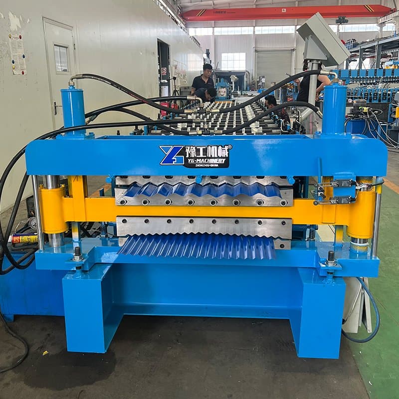 PPGI PPGL Glazed Steel Roof Tile Glazed Tile Roll Forming Machine