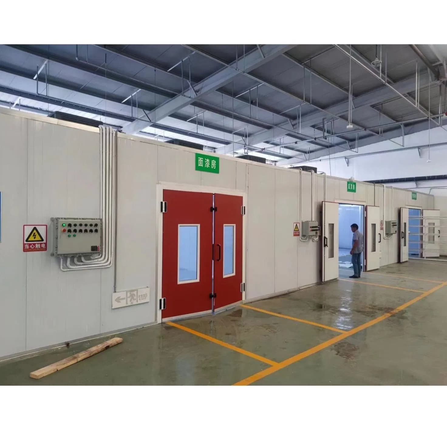 Fixed Spray Booth Woodworking Model Electrical Infrared Heating System Furniture Painting Drying Room Spray Booths Paint Baking Room