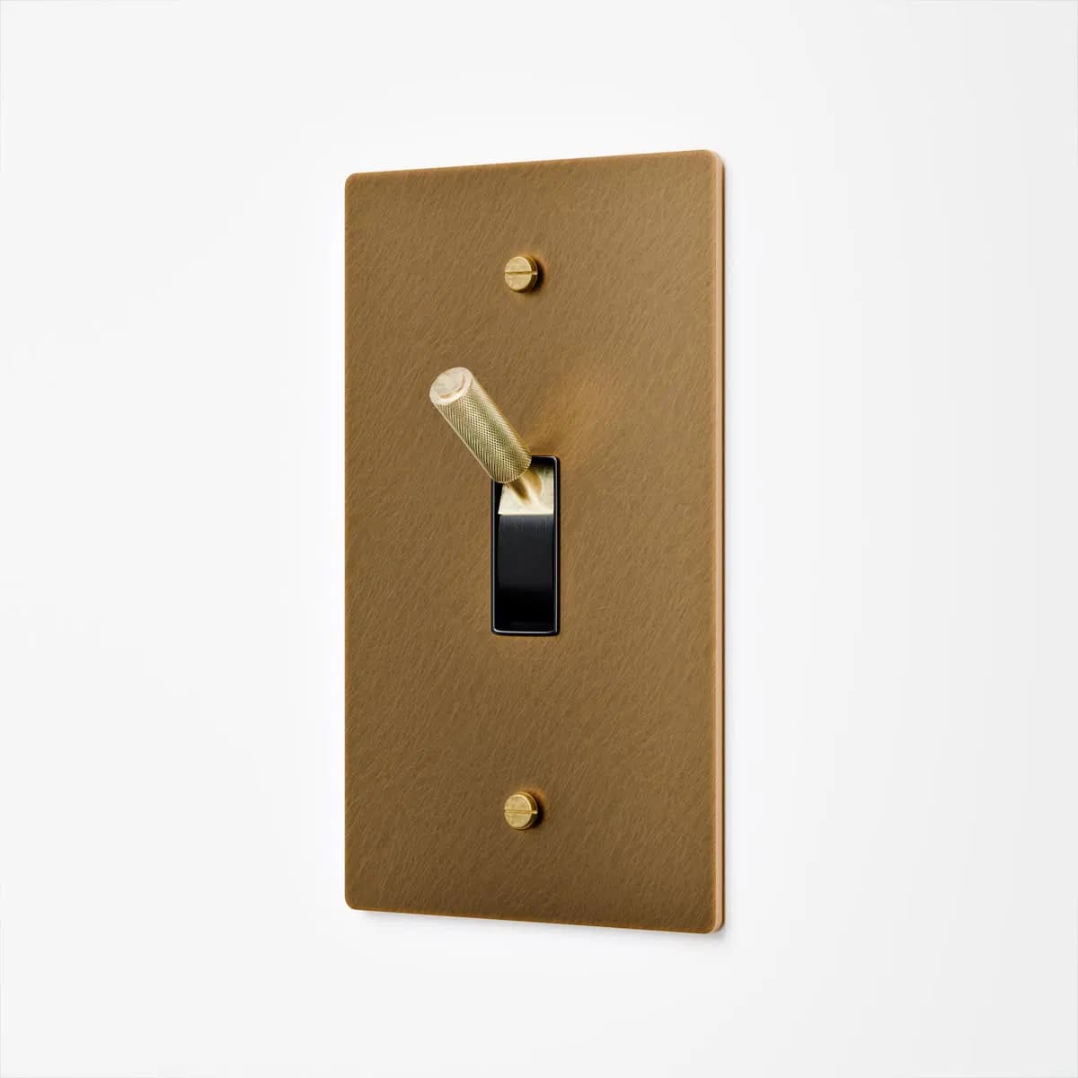 Villa Wall Installation Face Cover Brass Toggle Light Switch