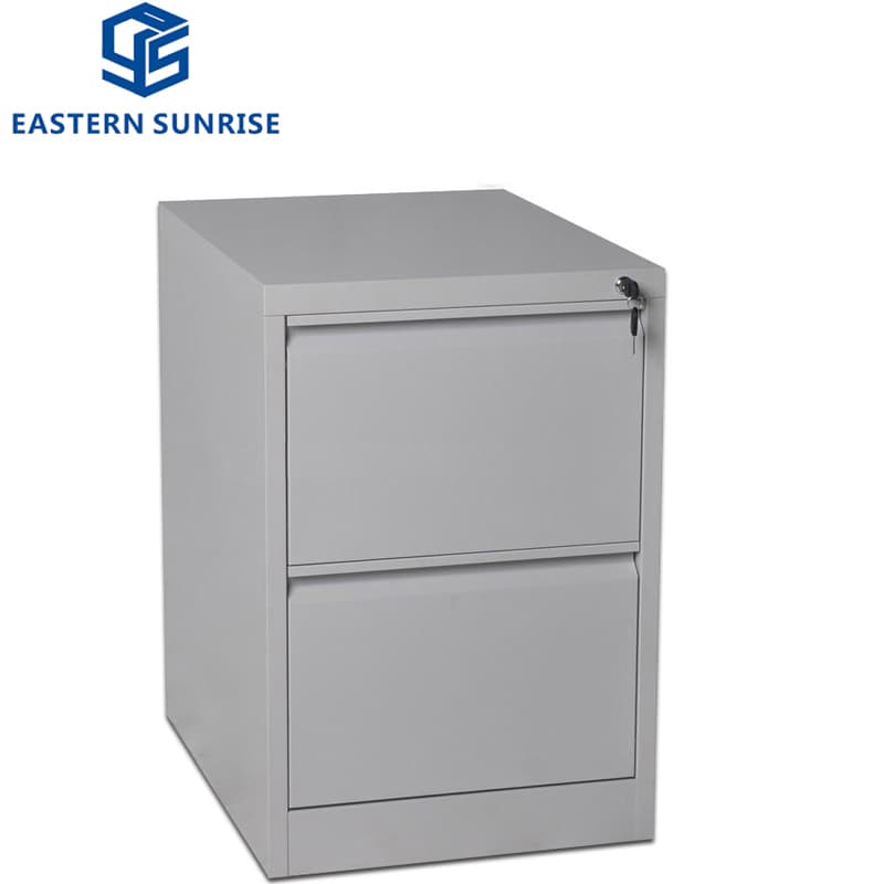 Steel Office Furniture Metal Bulk Colored Lateral 2 Drawers File Cabinet