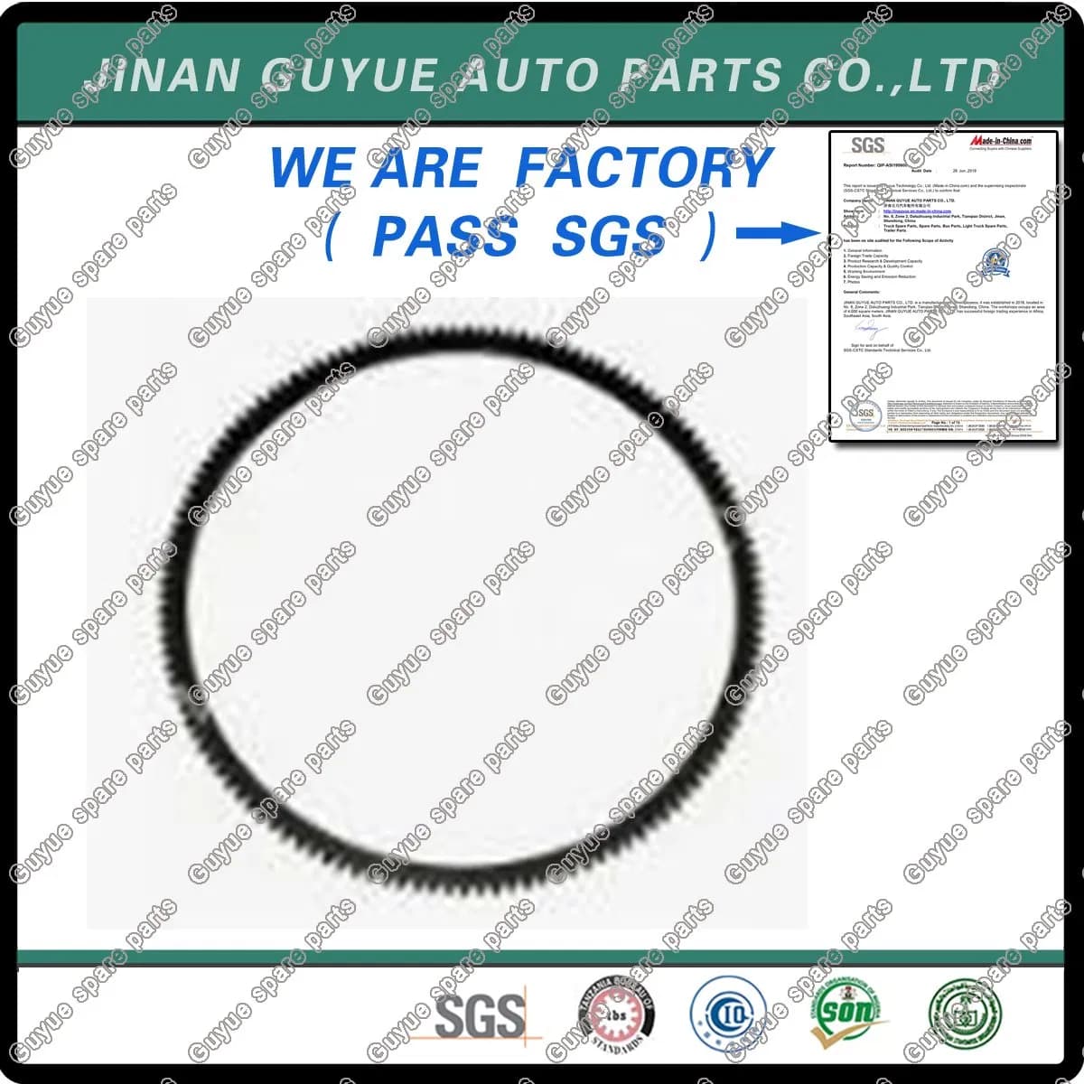 Chinese Heavy Truck Vg2600020208 Flywheel Teeth Sinotruk HOWO Auto Spare Parts