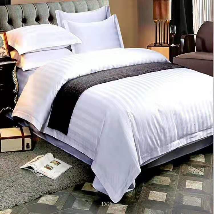 White Hotel Room Linens 330tc High Quality Bedsheets Duvet Covers 10