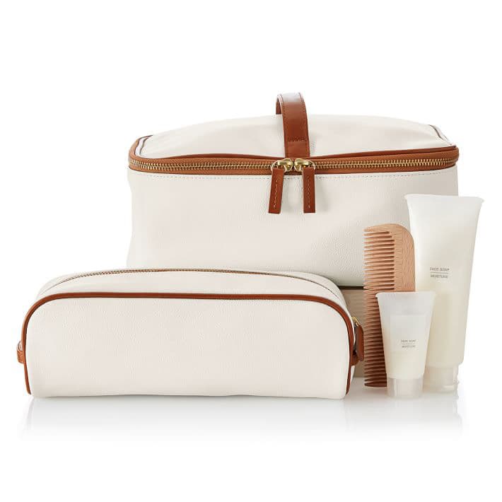 Custom Logo PU Cosmetic Makeup Pouch Set with Waterproof Toiletry Travel Bag