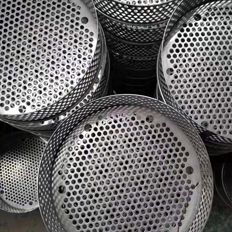 304 316 Stainless Punching Perforated and Crimp Weave Plain Woven Filter Mesh