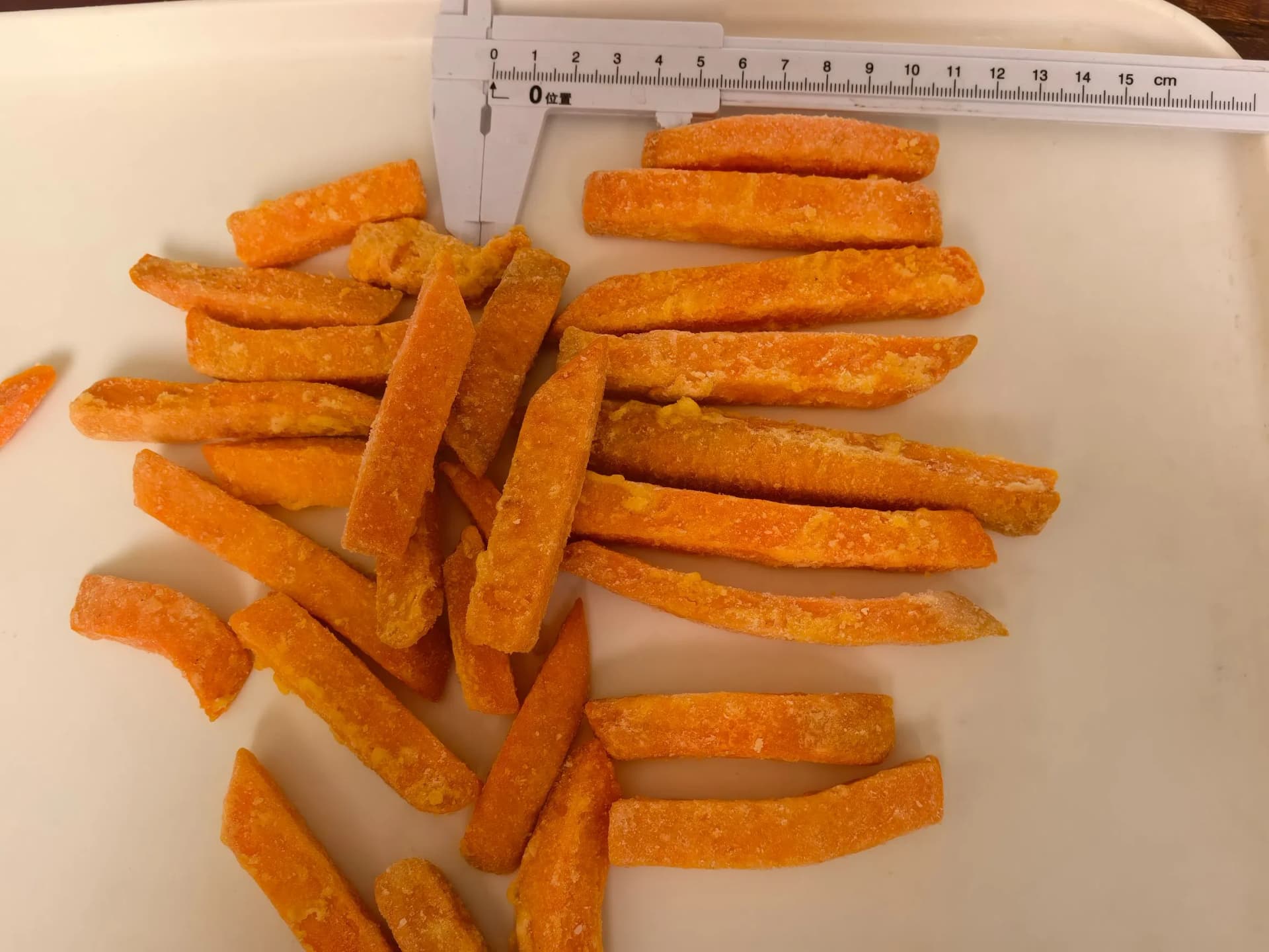 Straight Cut Sweet Potato French Fries, Golden Crispy Texture, Quick Service Style