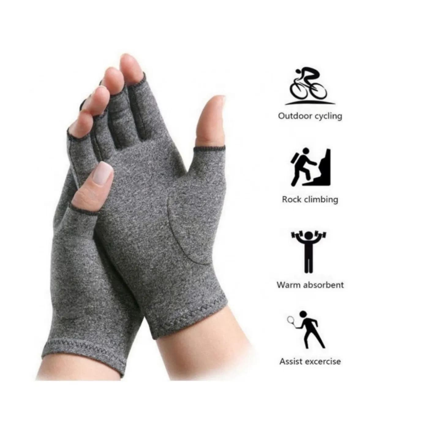Hypoallergenic Harmless Material Hand-Specific Left Right Arthritis Compression Gloves for Post-Injury Hand Recovery