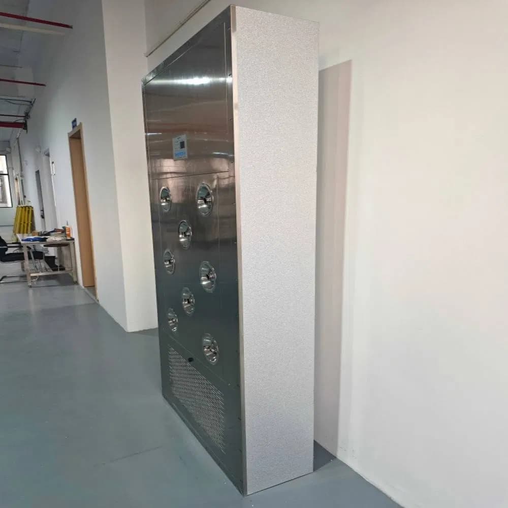 Customizable Stainless Steel Air Shower Featuring Dual Swing Doors New Condition for Dust Free Facilities