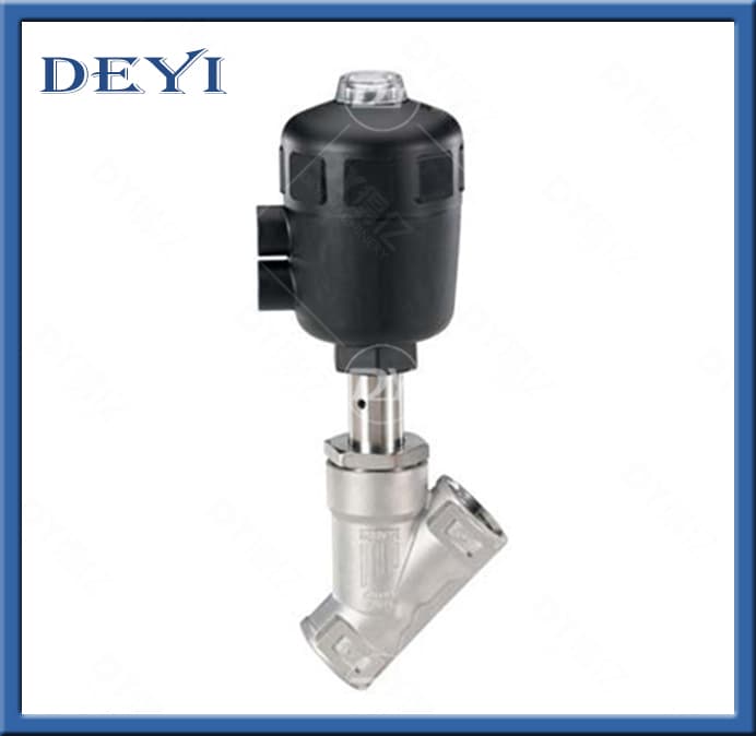 Inquiry Basket Shareedit1/2" SS304 NPT Angle Seat Valve Pneumatic