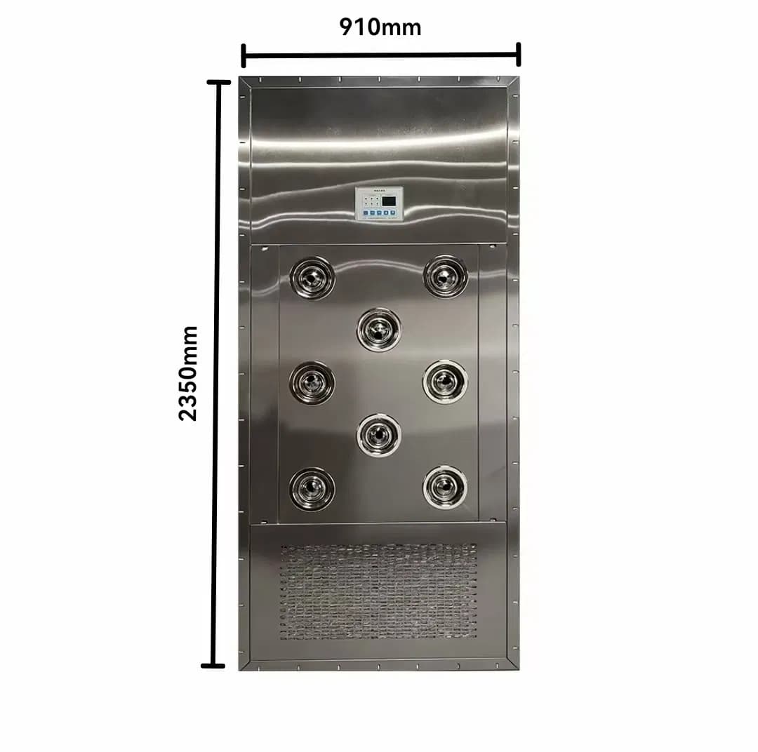 GMP Certified Stainless Steel Air Shower Featuring Filter for Pharmaceutical Cleanrooms