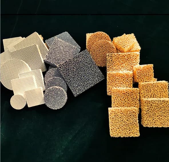 Metal Filtration Aluminum Ceramic Foam Filter Alumina Oxide Plate