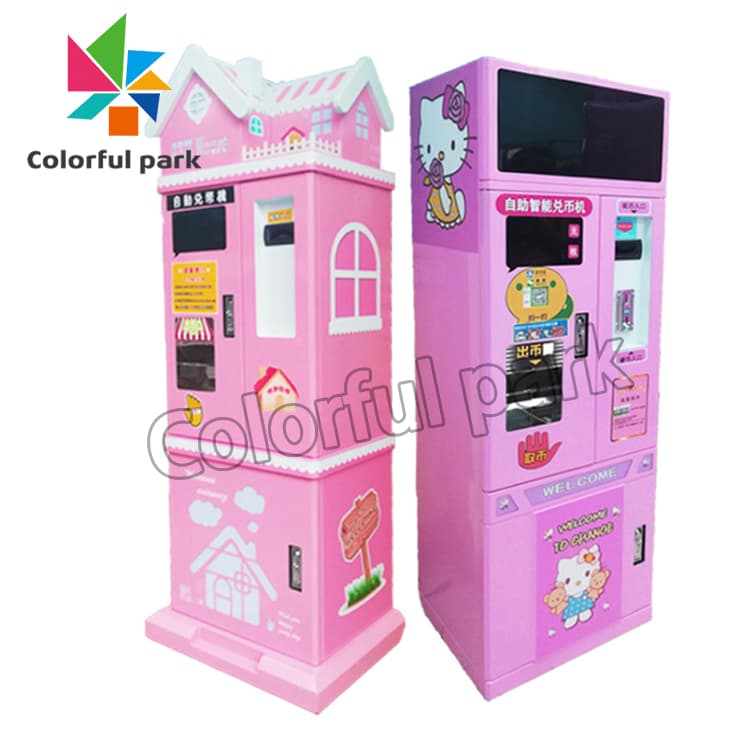 Indoor Vending Machines Token Coin Exchange Machine Coin Change Operated Arcade Game Vending Machine