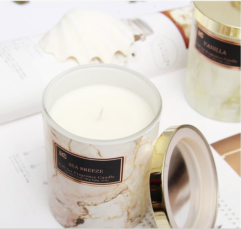 Festive Christmas Glass Candles Made From 100% Natural Soy Wax