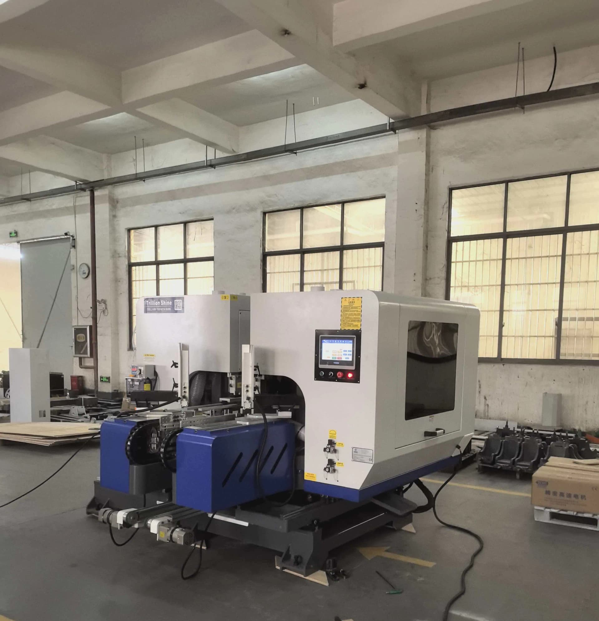 High Efficiency Tenenor Machine for Chevron and Herringbone Parquet Flooring
