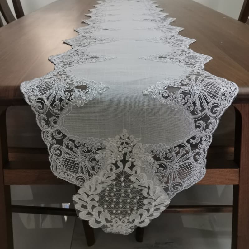 Nordic Princess Floral Lace Decorative Table Runner for Dining Tea TV Cabinets Shoe Cabinet Cover Direct Factory Supply