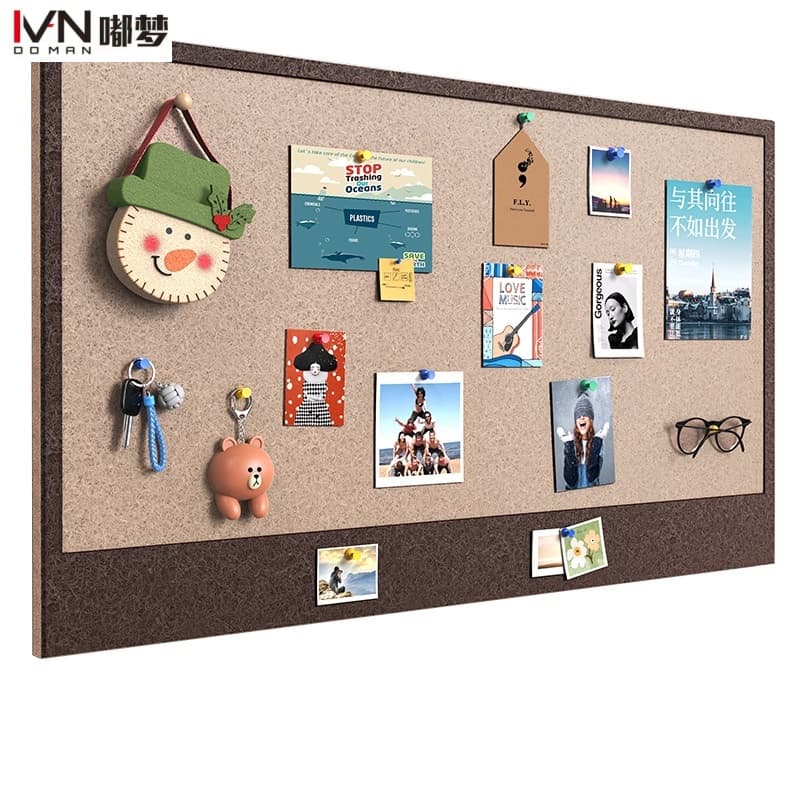 Natural and Original Customizable Size Can Be Written Repeatedly Cork Message Board