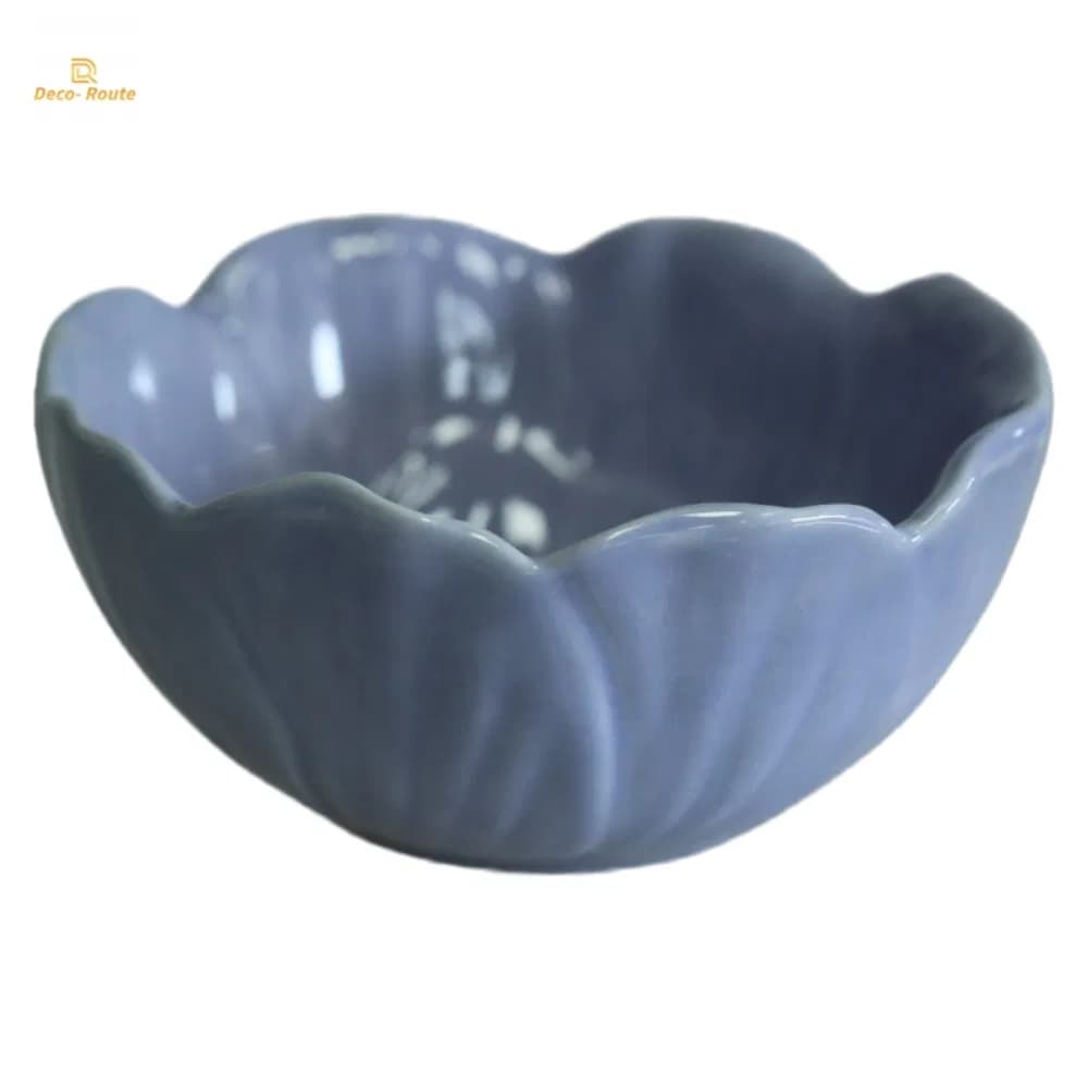 Set of Four Ceramic Spring Bowl with Nesting Feature for Kitchen Storage
