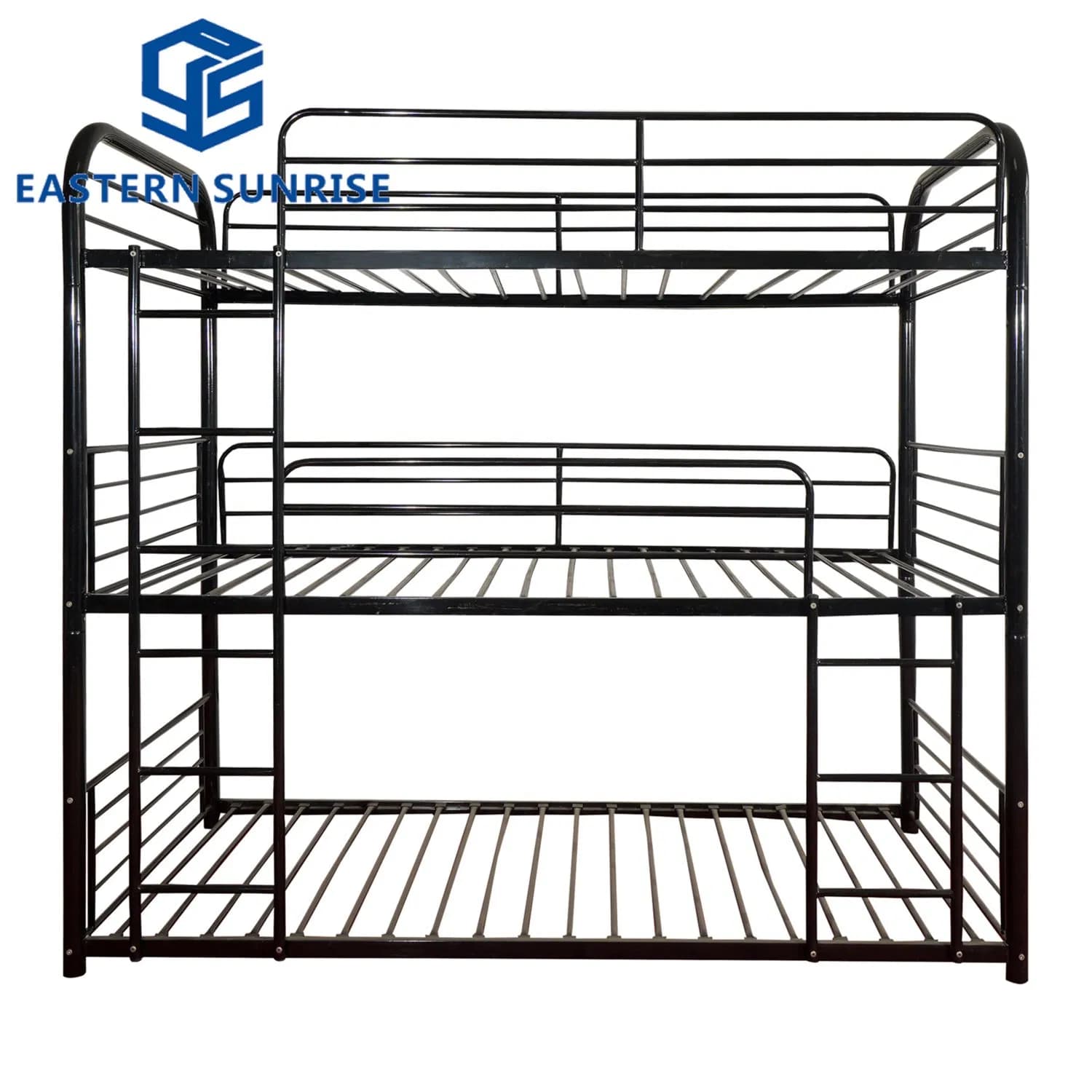 Three Tiers Triple Bed Iron Metal Beds Dormitory/Home Kids Workers Use