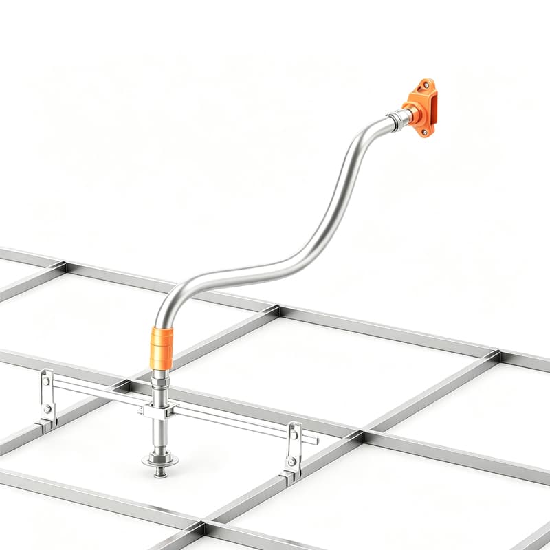 FM & UL Approved 304 Stainless Steel Braided Flexible Sprinkler Hose Drop Pipe for Fire Protection System