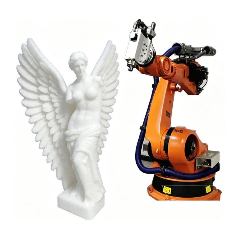 3D Sculpture CNC Milling Wood Foam Stone Engraving Router Robot Arm Machine