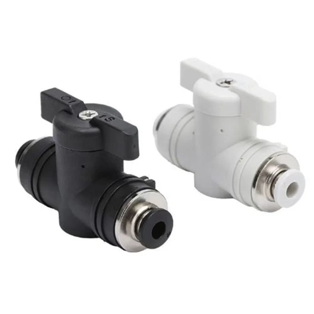 Buc Series Plastic Hand Valve Fitting Connectors 8mm Pneumatic Control Valves Tube