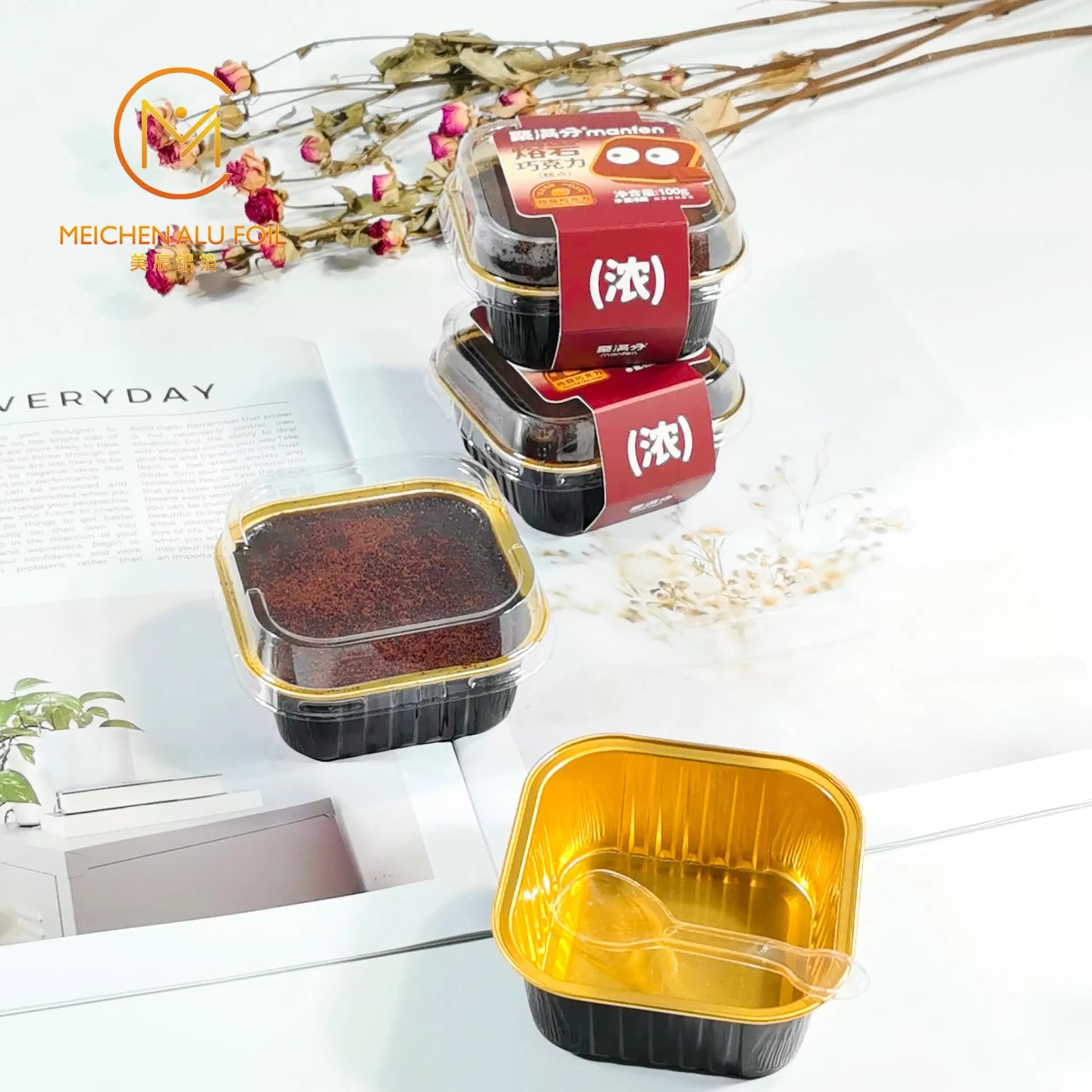 Disposable Food Container Aluminum Foil Baking Cupcake Baking Mold Foil Cup