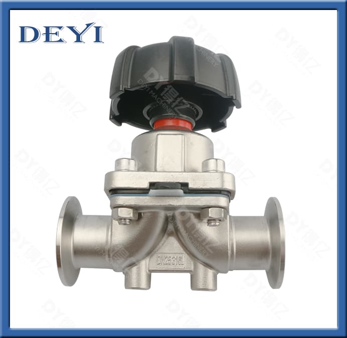 DN65 Stainless Steel SS316L Manually Operated Diaphragm Valve Valvula De Diafragma