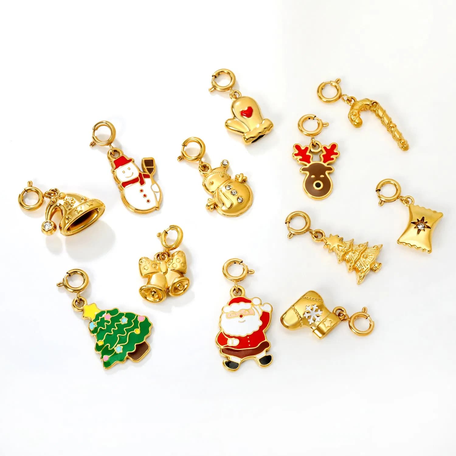 Ason Fashion Jewelry Wholesale Stainless Steel Christmas Holiday Jewelry Charm