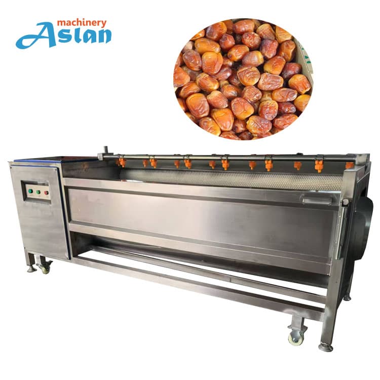 Palm Dates Dry Cleaning Machine Professional Soft Brush Dates Cleaner Washer Machine