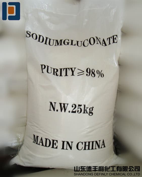 Sodium Gluconate White Powder 25kg/Bag From Definly Chemical