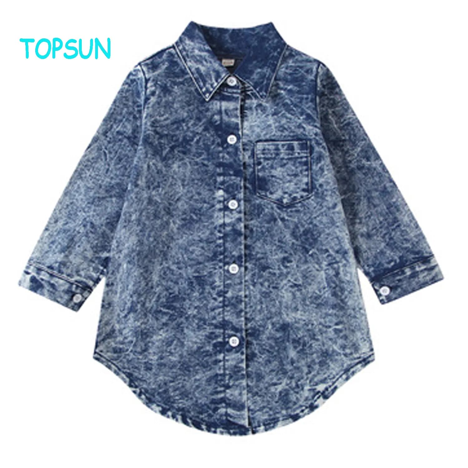 Custom Long Sleeve Casual Denim Clothing for Kids/Girls/Boys/Children/Baby/Children Clothes