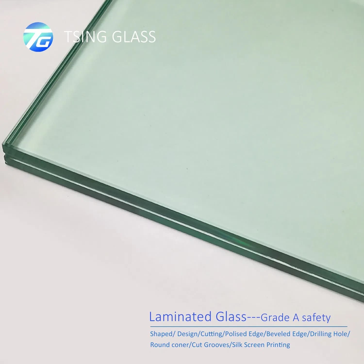 Tempered Clear Laminated Glass for Banisters Fence Windows Glass Railing