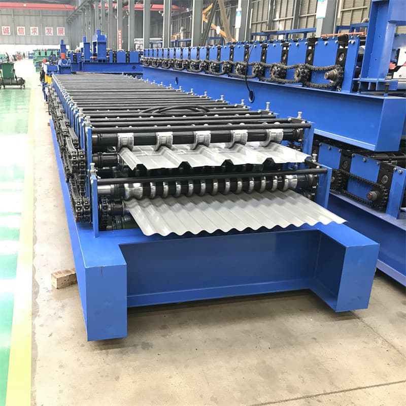 Automation Galvanized Metal Roof Ridge Cap Steel Deck Floor Roll Forming Machine with Touch Screen