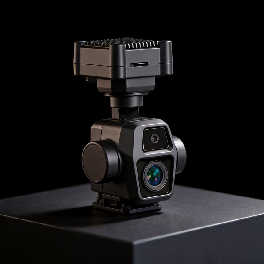 User-Friendly Shock-Resistant Long-Endurance Drone Gimbal Pod for Public Security