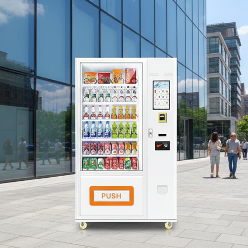 Large Capacity Combo Snack & Drink Vending Machine 22-Inch Touch Screen
