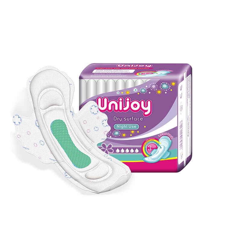 Unijoy Sanitary Napkin Women Pads 260mm 290mm Disposable Thick Exported to Africa