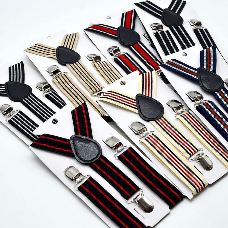New Candy Color Adjustable Kids Suspenders Elastic Leather Y-Back Braces Straps for Children Girls Boys