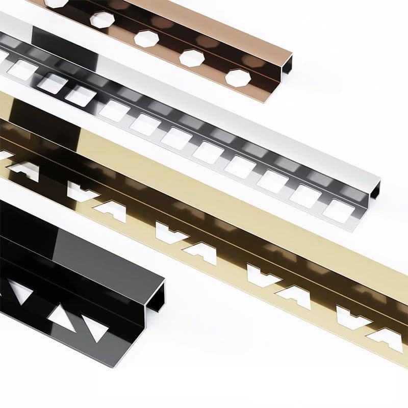 Professional Supply Stainless Steel Profile Strips Gold Steel Square Flat Strip Metal Ceiling U Trim Curved