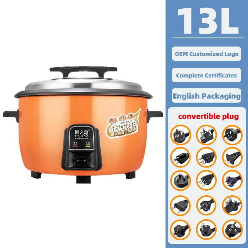 Professional 13L Drum Commercial Electric Rice Cooker for Restaurant