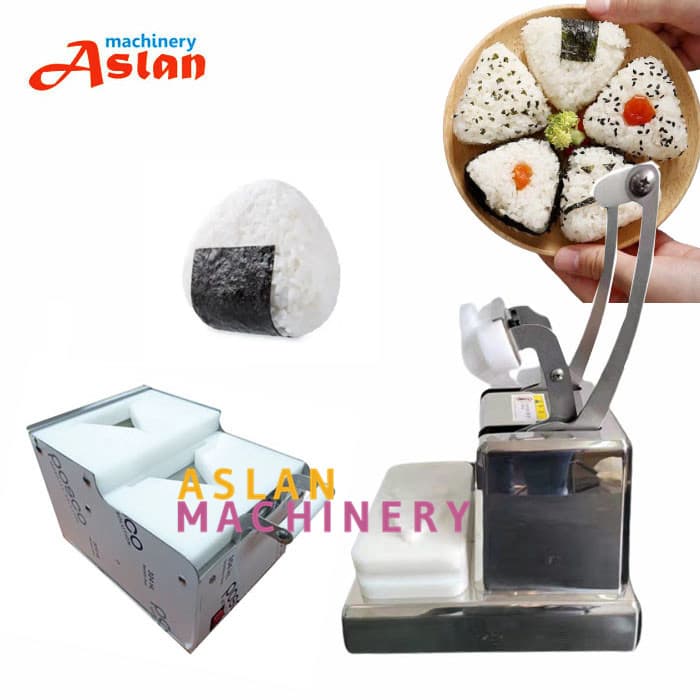 Rice Triangle Onigiri Shaping Machine/ Onigiri Plastic Film Packing Machine