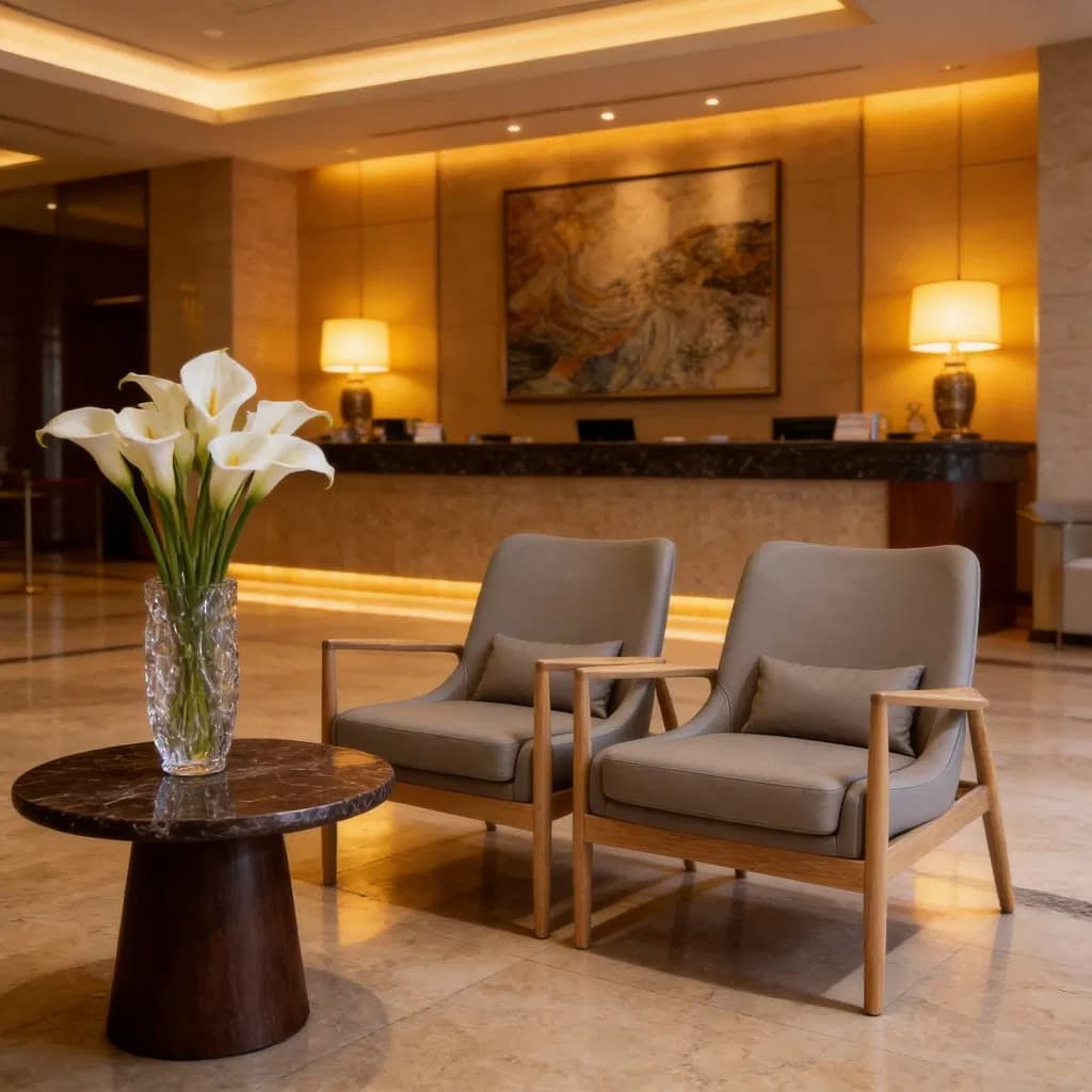 Hot Sale Reception Waiting Lounge Chairs Comfortable Wooden Cafe Office Hotel Leisure Chairs