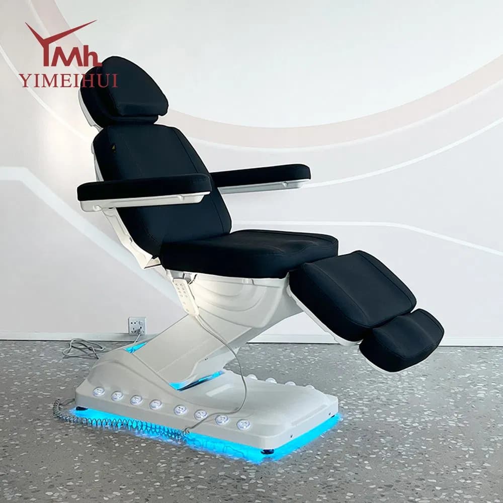 Black Esthetician Facial SPA Treatment Salon Cosmetic Massage Electric Beauty Lash Bed