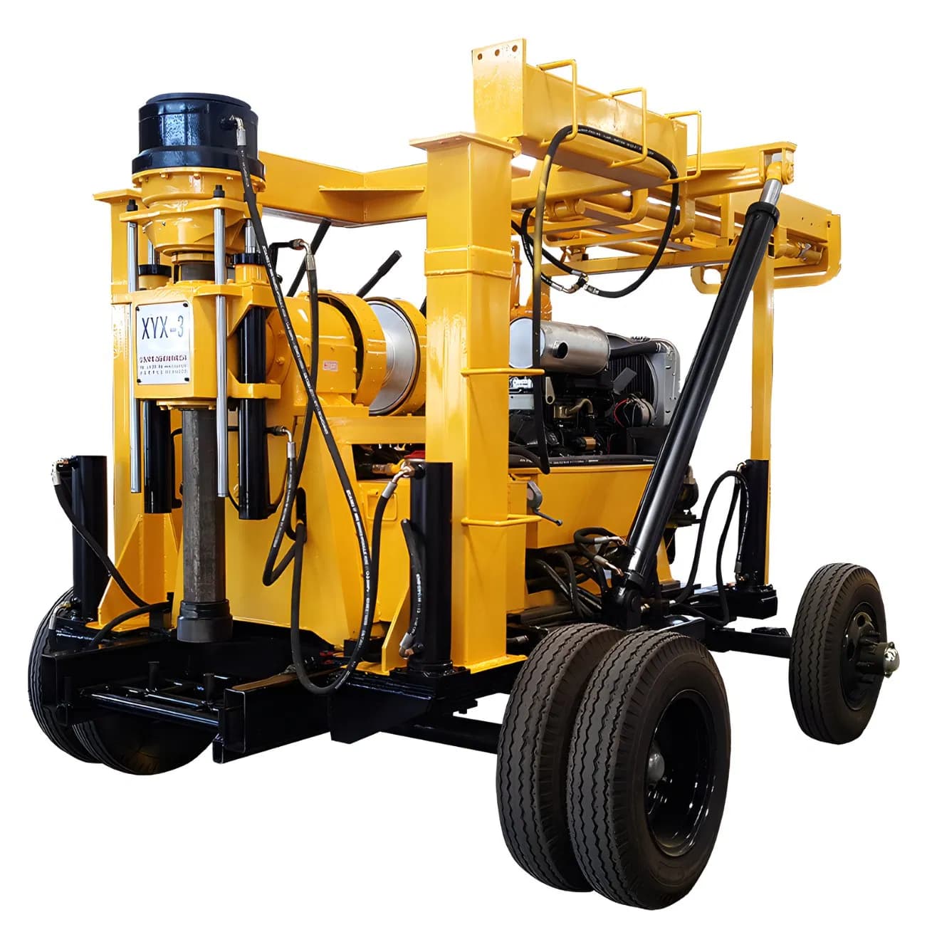 200m Portable Water Well Drilling Rig DTH Borehole Rotary Core Drill Machine