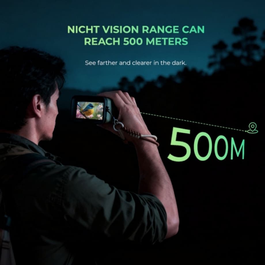 Zoom-Capable Advanced Practical User-Friendly Night Vision Binocular for Animal Observation
